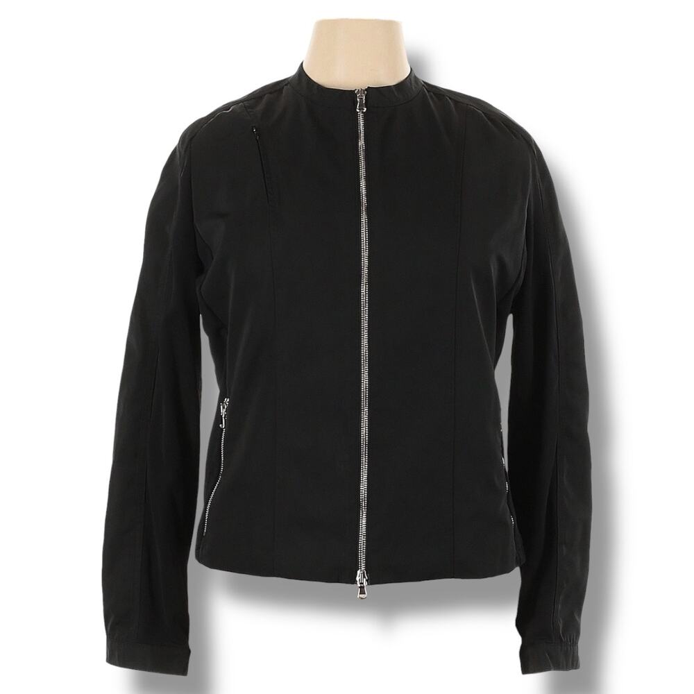 Anatomie Travel Jacket 2-Way Zip Minimalist Zip Women's XL Black Minimalist